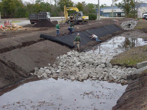 Correcting Drainage Retention Pond